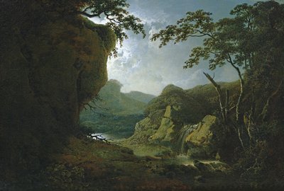 Dovedale by Moonlight by Joseph Wright of Derby